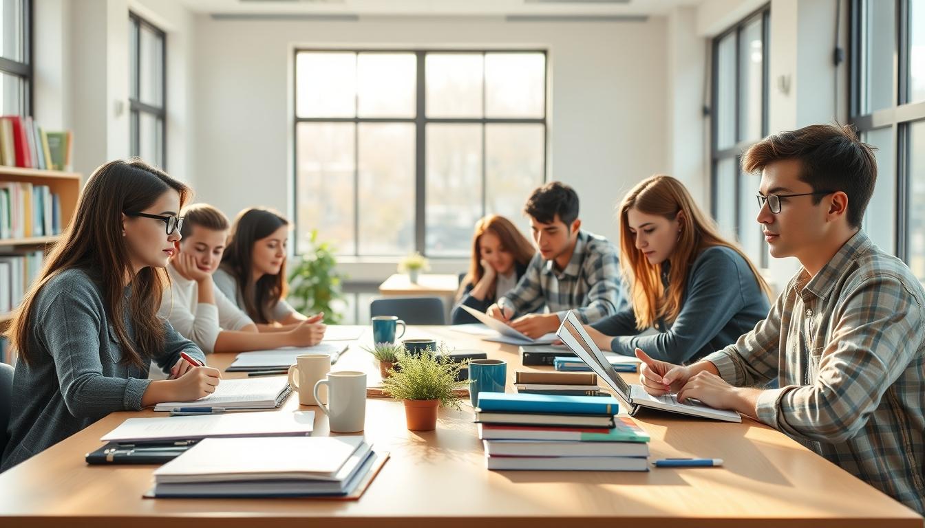 Student developing practical and academic skills