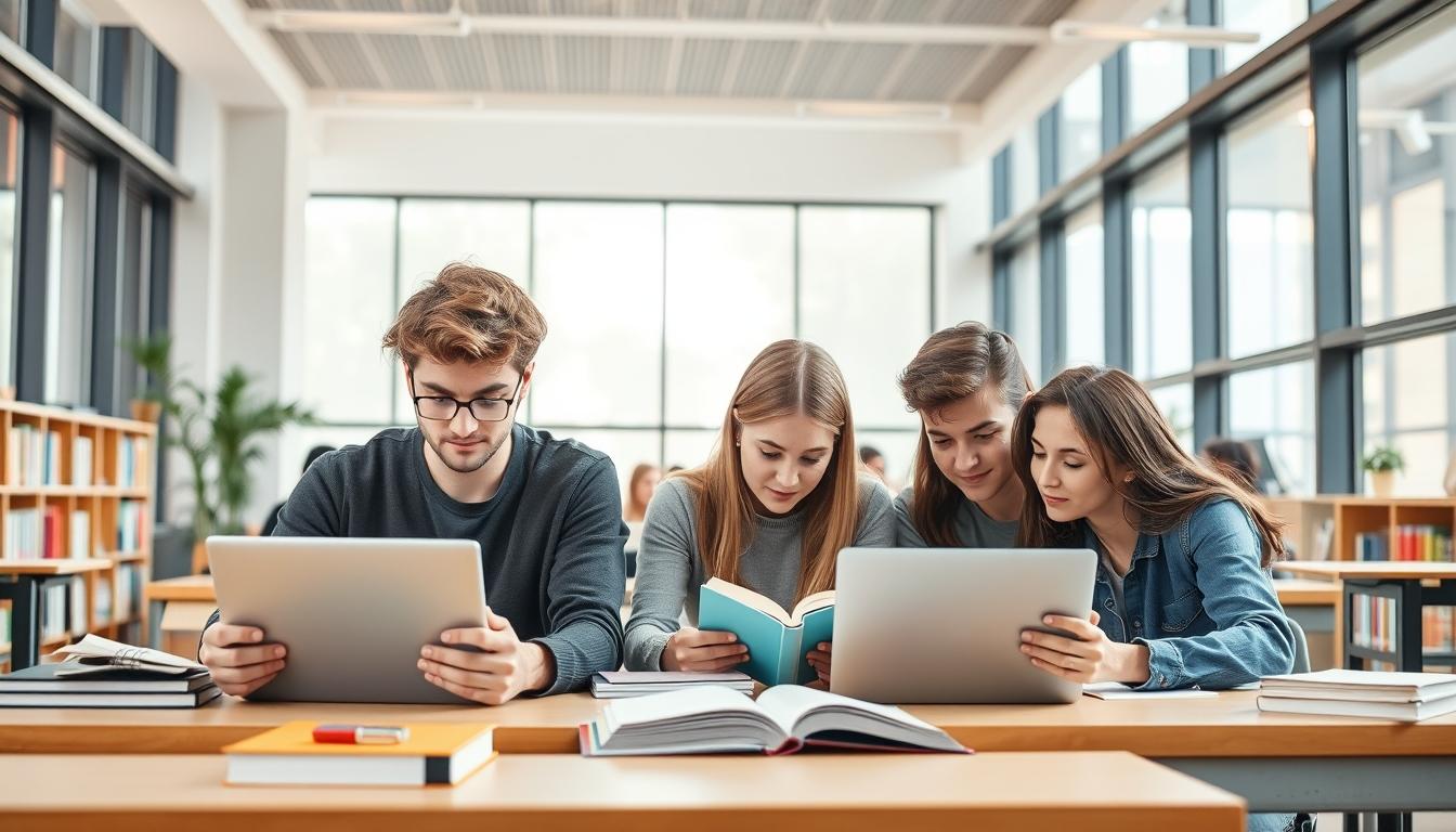 Students and educational resources in a modern learning environment